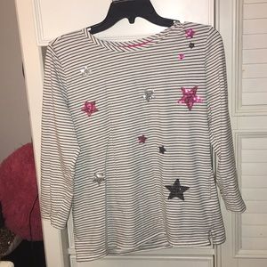 Rafaela - Mid Sleeve Stripped Star Shirt!!
